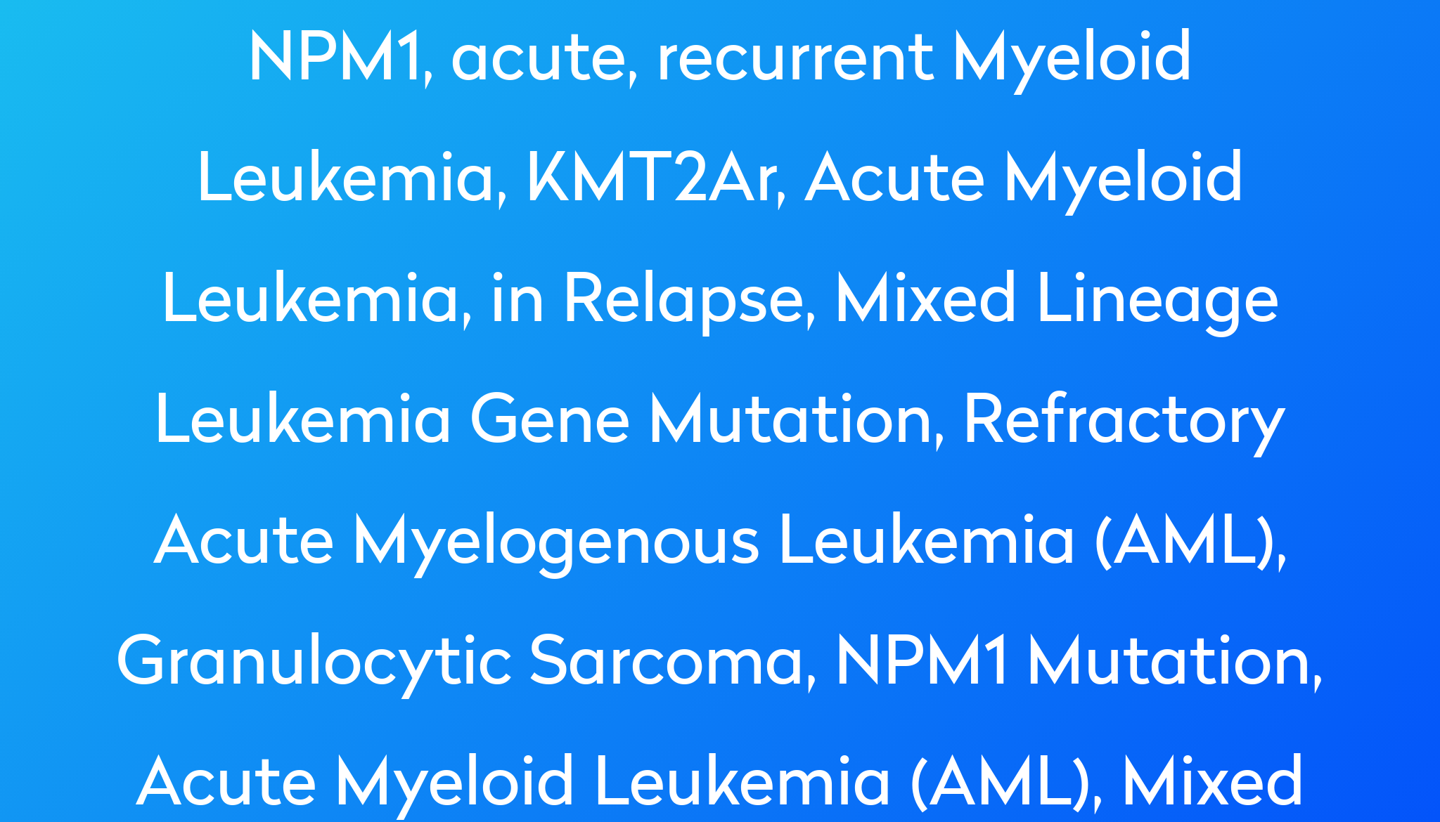 Ziftomenib Combinations for Acute Myeloid Leukemia Clinical Trial 2024